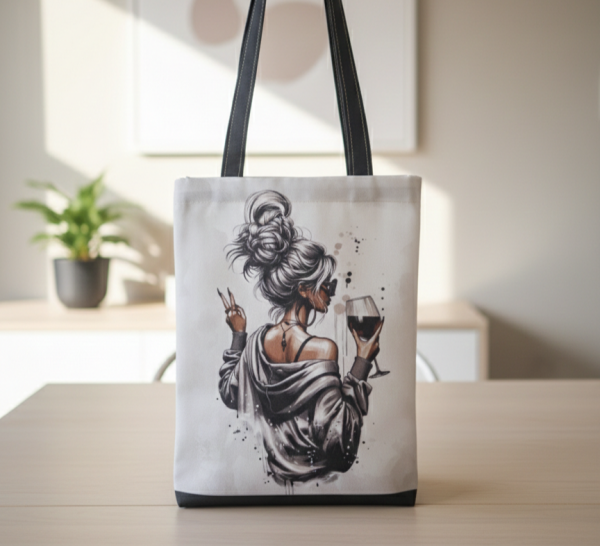 Látková dárková taška vánoce (1)