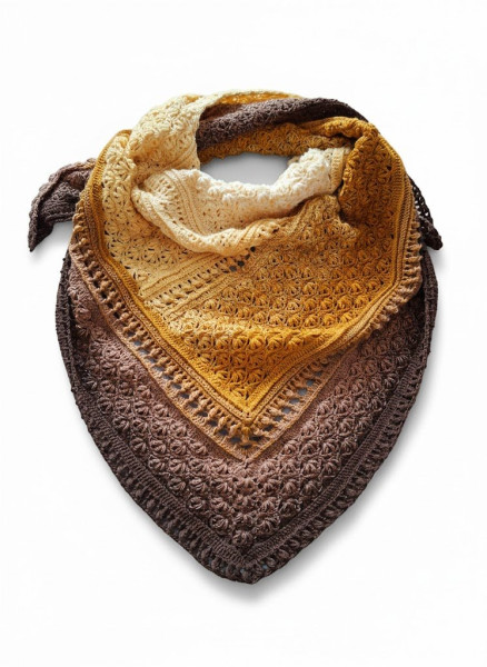 Velký háčkovaný šátek „Podzimní pohlazení“ – ruční práce (1)