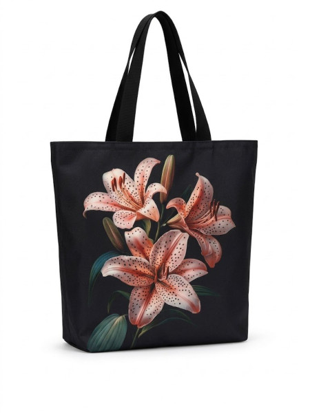 Elegantní nepromokavá taška „Liliové trio“ – 46x41 cm (1)