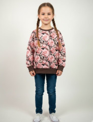 Dívčí mikina s motivem 3d růže