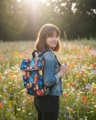 Dívčí/dámský batoh - barevné kolečka