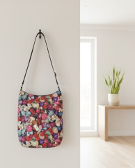 Dámská kabelka přes rameno - kamínky