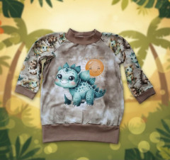 Chlapecká mikina s dinosaurm