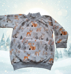 Dětská mikina - lesní zvířátka