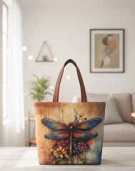 Velká nákupní taška pře rameno - Monstera (1)