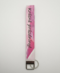 Desingová klíčenka z koženky - krásné prázdniny