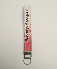 Desingová klíčenka z koženky - krásné prázdniny (2)