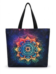 Velká nepromokavá taška „Galaktická Mandala“ – 46x41 cm