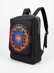 Designový nepromokavý batoh „Ohnivá Mandala“ (1)